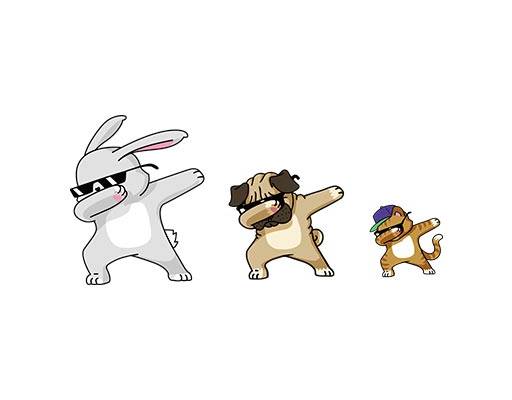 卡通兔子矢量可爱卡通矢量卡通小狗矢量卡通起飞动作矢量卡通猫咪矢量