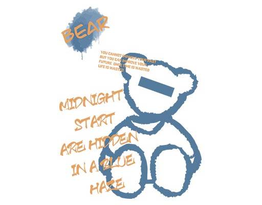 卡通简笔小熊手绘小熊矢量英文字母矢量水彩小熊剪影矢量