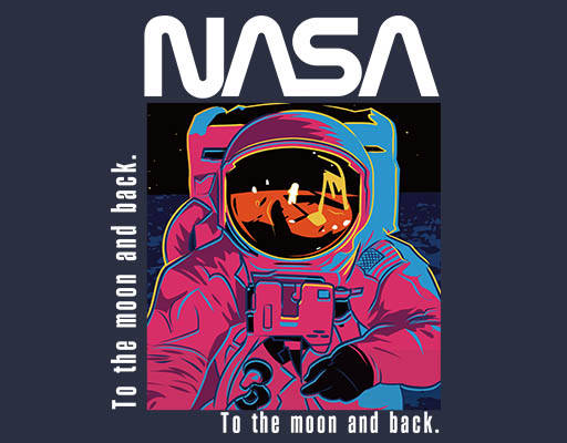 宇航员矢量图案卡通人物矢量彩色线条矢量nasa英文字母矢量手绘宇航员人物太空