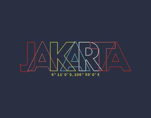 英文字母矢量线条彩色文字矢量jakarta英文字母数字矢量