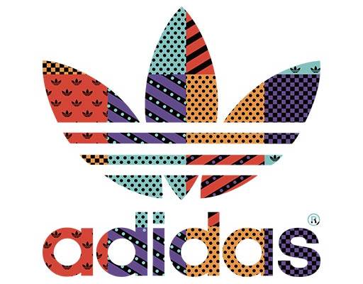 阿迪达斯矢量卡通三叶草图案品牌logo矢量adidas矢量图案