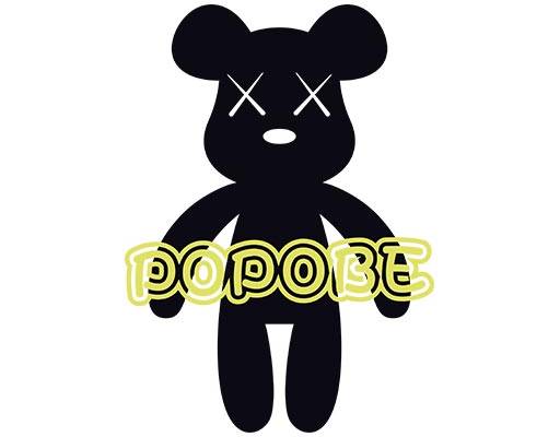 卡通小熊矢量小熊剪影矢量英文字母矢量可爱卡通图案bear