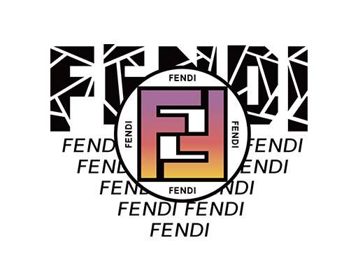 芬迪矢量图案芬迪logo矢量ff英文字母矢量fendi字母渐变字母