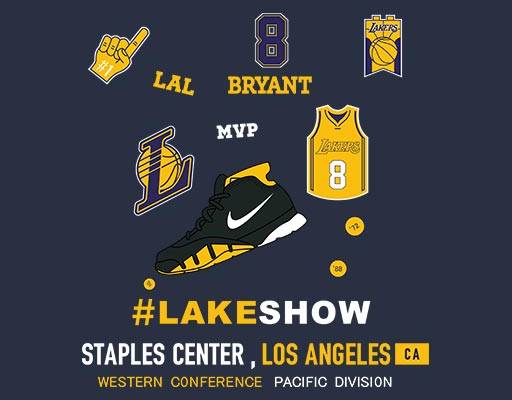 卡通鞋子衣服矢量篮球物品矢量湖人队标志矢量篮球衣服耐克鞋子矢量8号球衣矢量