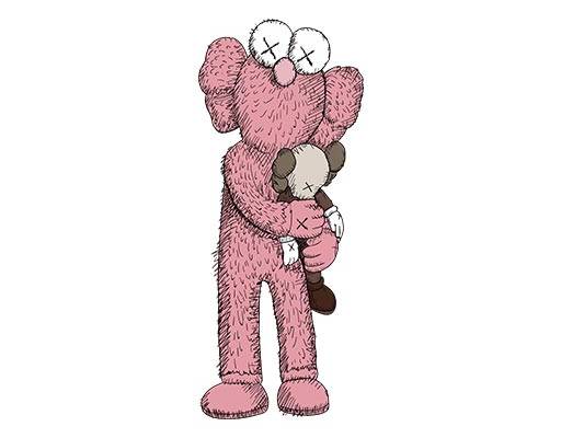 kaws素材考斯卡通图案人物欧美卡通动画人物毛绒公仔矢量XX图案