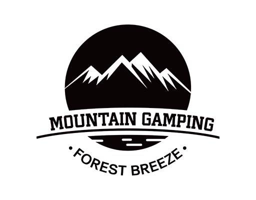 几何山形矢量圆形图案英文字母图案山峰剪影图案