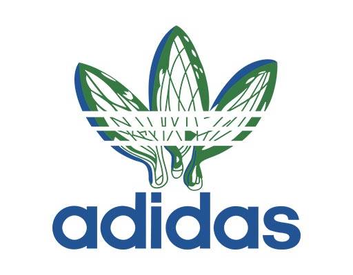 阿迪达斯矢量英文字母adidas三叶草矢量手绘三叶草叶子图案