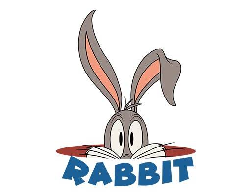 卡通兔子矢量兔八哥头像矢量英文字母矢量babbit欧美动画片矢量八个头像兔子兔八哥