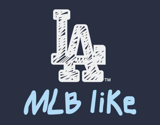 LA标志矢量英文字母矢量MLBLIKE美国职棒大联盟logo矢量英文字母矢量