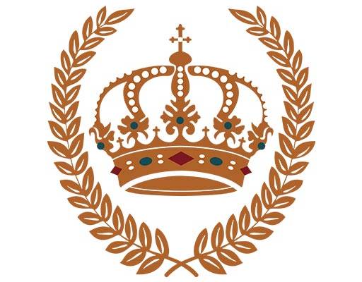 金色皇冠矢量麦穗矢量绣花章矢量欧美皇冠