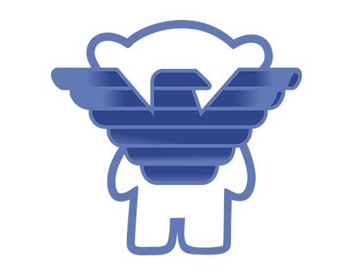 卡通人物矢量小熊阿玛尼图案鸟剪影图案翅膀