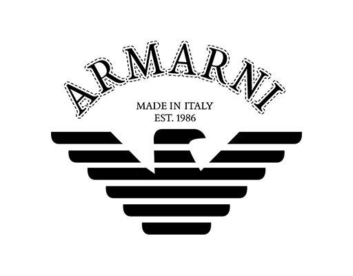 阿玛尼logo矢量英文字母矢量图案鸟剪影矢量素材