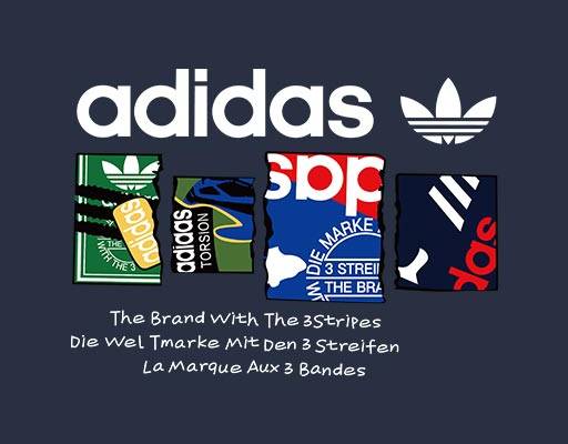 阿迪达斯矢量adidas矢量三叶草矢量英文字母矢量破碎图案