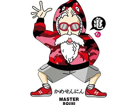 忍者神龟矢量龟仙人矢量图案日本动画片人物矢量老头人物