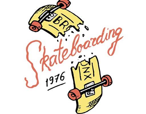 断裂的滑板矢量英文字母矢量卡通滑板英文字母卡通矢量