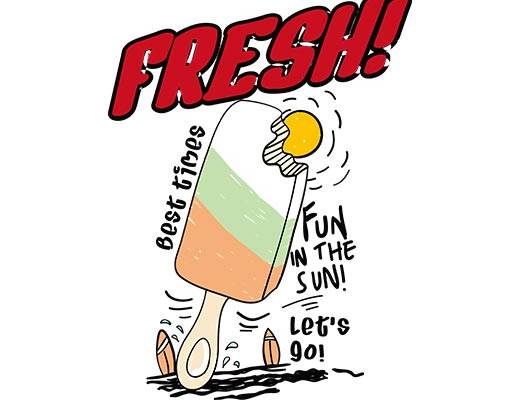 夏日雪糕矢量英文字母卡通食物图案冰棒彩色雪糕