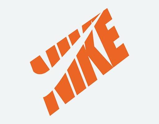 耐克英文字母矢量NIKE男装印花图案斜文字