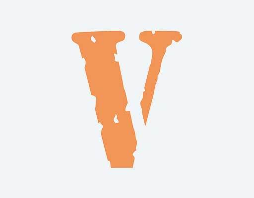 字母图案矢量字母V大字母图案欧美品牌logo矢量