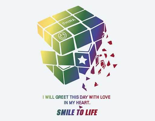 炫彩魔方矢量破碎魔方矢量彩色英文字母矢量