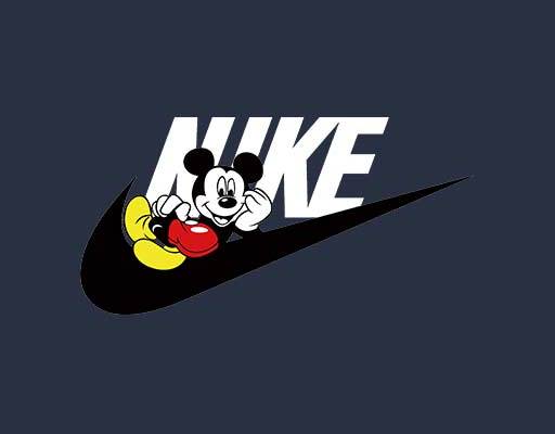 nike标志矢量迪士尼米老鼠矢量耐克米奇图案可爱卡通