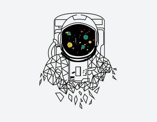 卡通宇航员矢量卡通人物矢量破碎人物矢量太红矢量