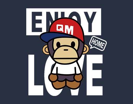 卡通猴子矢量简笔猴子矢量英文字母矢量卡通动物矢量带帽子的猴子