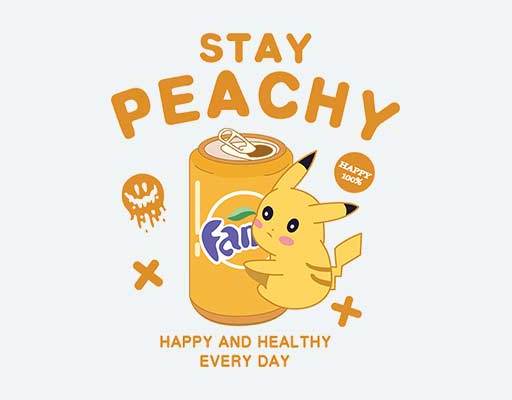 皮卡丘矢量饮料瓶矢量芬达饮料英文字母矢量可爱卡通矢量可乐瓶子矢量