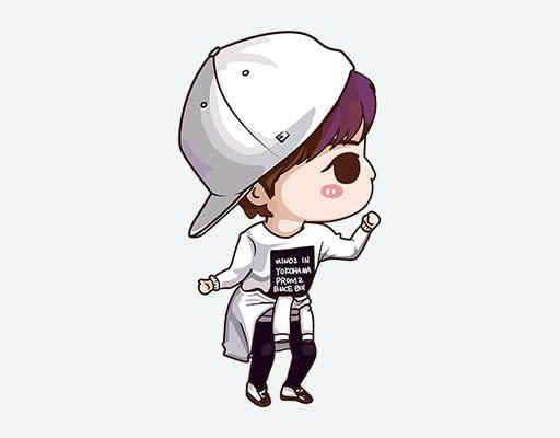 卡通小男孩矢量戴帽子的小男孩卡通人物矢量跳舞的小男孩手绘图案