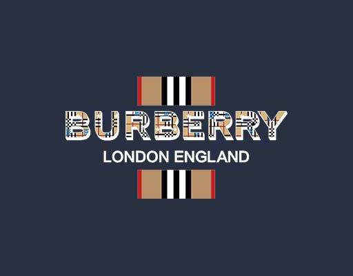 巴宝莉格子矢量竖条格子图案burberry英文字母矢量格子字母矢量