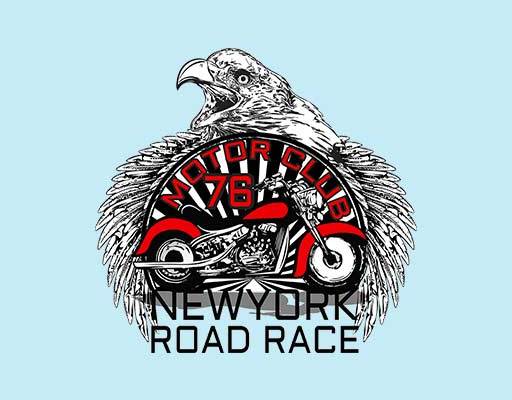 老鹰矢量素材摩托车矢量鸟矢量卡通动物矢量