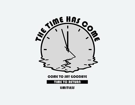 融化的钟表矢量素材时钟图案英文字母指针图案