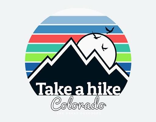 简笔山峰矢量彩色线条日出日落图案飞鸟矢量英文字母