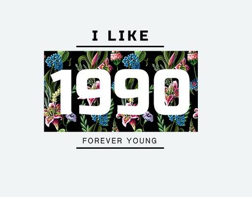 花卉花朵矢量素材数字1990图案花朵百合花朵方形图案