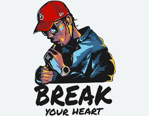 吸烟男孩矢量戴帽子的男孩图案英文字母矢量人物矢量