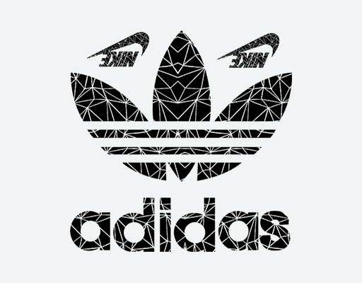 阿迪达斯adidas耐克矢量nike线条科技感线条破碎logo图案