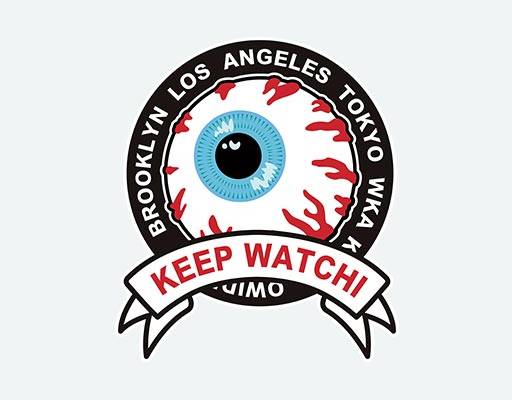 眼球矢量素材Mishka NYC眼睛图案欧美品牌图案