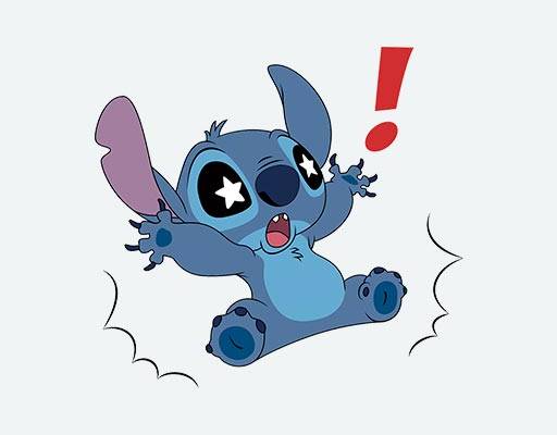 史迪仔矢量大耳怪矢量蹦起来的卡通动物矢量动画片卡通矢量