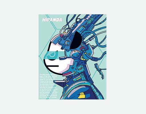 卡通动漫人物卡通机器人矢量英文字母机器熊猫太空动物太空人矢量