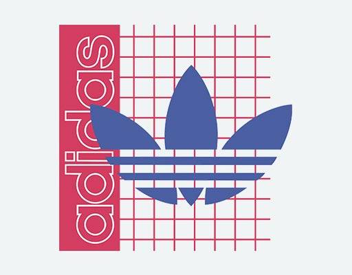 三叶草图案阿迪达斯矢量网格图案adidaslogo矢量品牌标志矢量