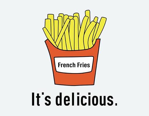 薯条矢量英文字母矢量食物矢量卡通食物汉堡包薯条