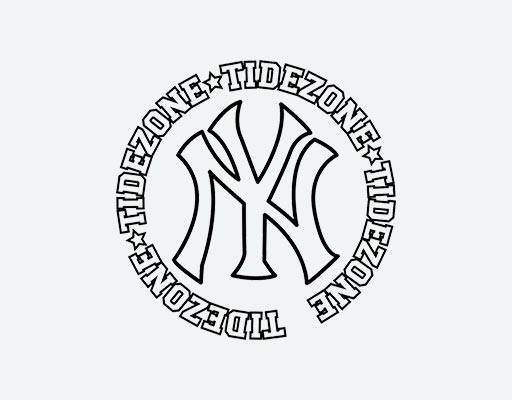 NY英文字母矢量纽约扬基棒球队logo矢量New York Yankees标志