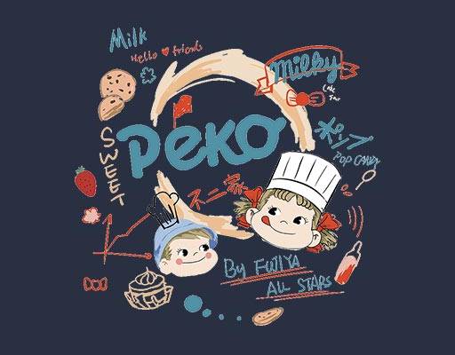 不二家矢量卡通人物矢量卡通小女孩小男孩英文字母矢量手绘人物矢量