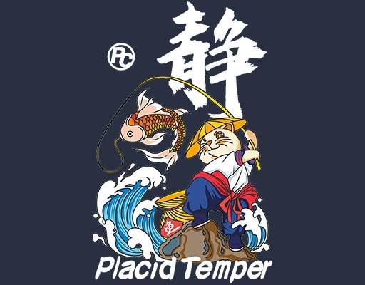 卡通动物矢量卡通猫矢量钓鱼的小猫图案用中文字静海浪鲤鱼猫