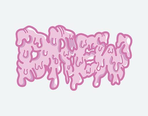 雪糕英文字母drew卡通文字融化英文字母图案手绘英文字母