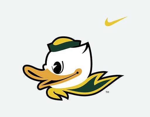 卡通鸭子矢量耐克鸭子头像矢量鸭子侧面头像戴帽子的鸭子nike