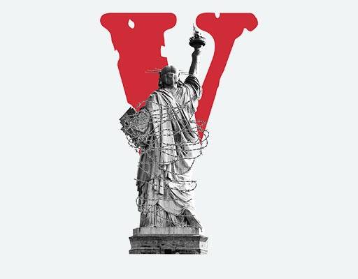 V字母矢量自由女神背面图案美国自由女神雕塑人物雕塑图案