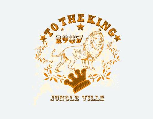 狮子矢量卡通动物矢量花卉矢量凶猛动物矢量皇冠矢量花纹图案复古图案