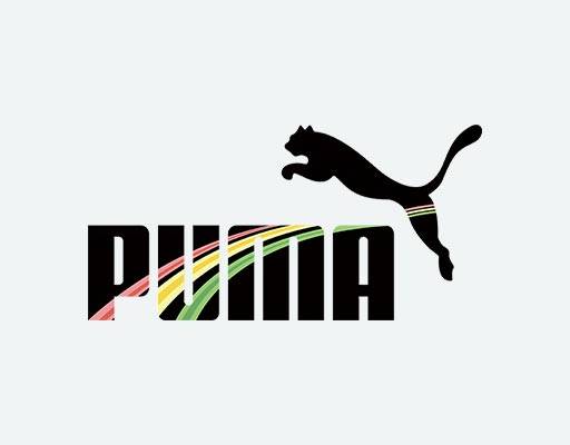 彩色彪马矢量图案卡通动物剪影矢量puma logo矢量英文字母矢量