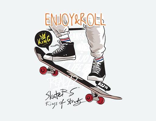 滑板人物矢量卡通滑板图案运动图案脚鞋子图案