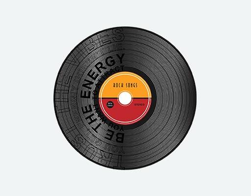 光盘矢量图案光碟矢量复古老旧唱片矢量英文字母矢量图案